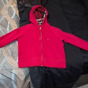 Red Burberry Hoodie